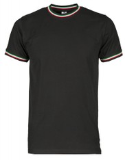 T-SHIRT TRICOLORE NERO