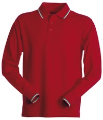 POLO LONG NATION ROSSA
