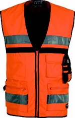 GILET ALTA VISIBILITA' ARANCIO