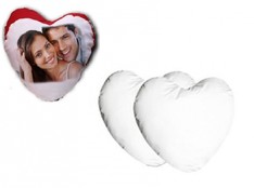 Cuscino MICROFIBRA a CUORE retro Bianco 40x40 cm. Soft Touch