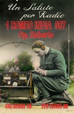Stampa QSL sul fronte in bianco/nero e sul retro neutro