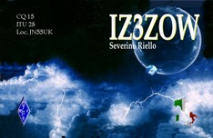 Stampa QSL sia sul fronte che sul retro in bianco/nero
