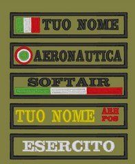 TOPPA PATCH MIS. MAX 3 X 10 cm. TESTO + lLOGO