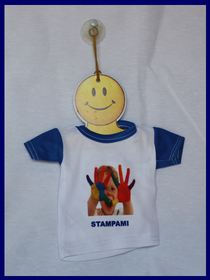 MINI T-SHIRT DA AUTO - BLU